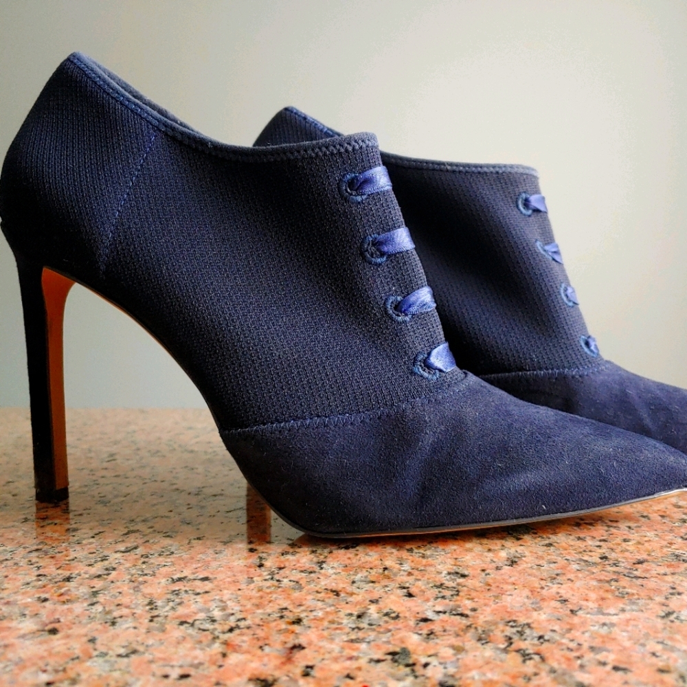 Sexy Navy lace up Heels